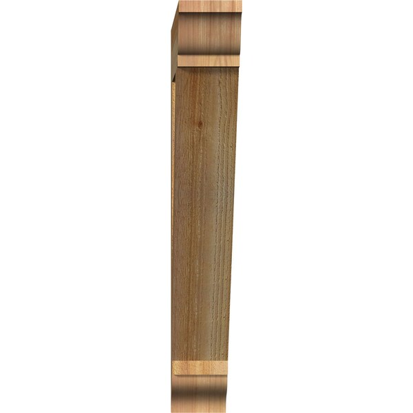 Traditional Traditional Rough Sawn Bracket, Western Red Cedar, 4W X 24D X 28H